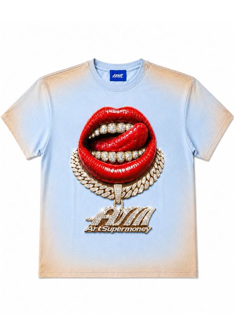 T-shirt con strass ARTSUPERMONEY | GRILLZ MMSKY